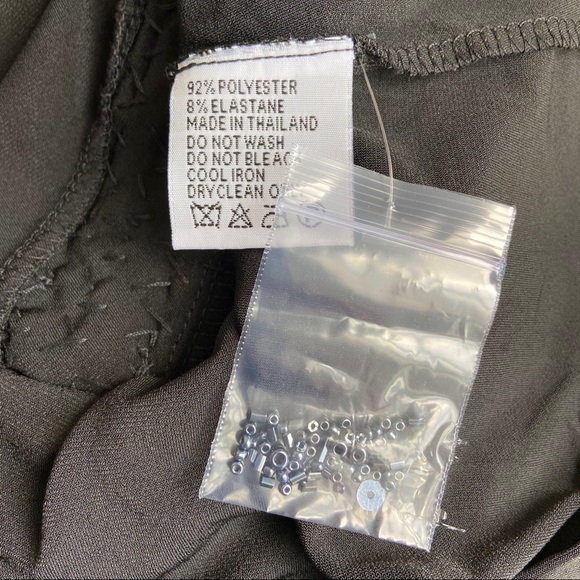 Amanda Adams Couture Beaded Black Halter Top L - Picture 11 of 11